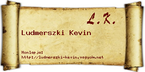Ludmerszki Kevin névjegykártya